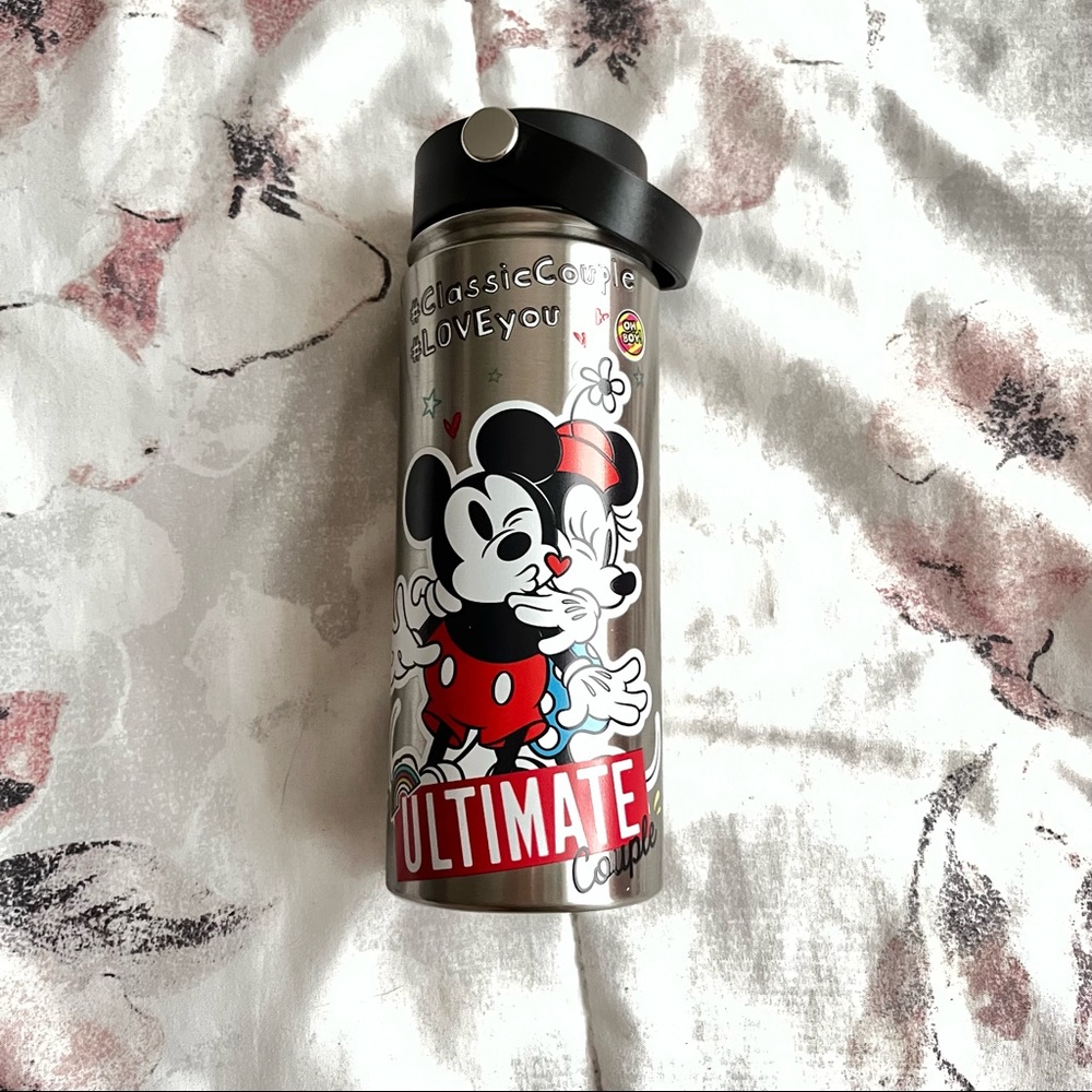 Disney Classic Mickey & Minnie 17Oz Stainless Steel Bottle